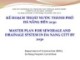Bài giảng Kế hoạch thoát nước thành phố Đà Nẵng đến 2030 (Master plan for sewerage and drainage system in Da nang City by 2030)